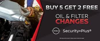 Buy 5 Oil Changes, Get 2 for free- $289.00.